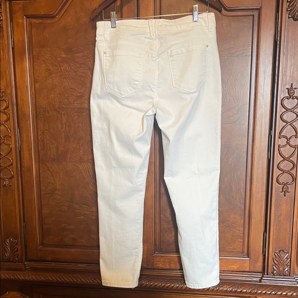 Curve Appeal White Denim Jeans Size 8 - Picture 4 of 9